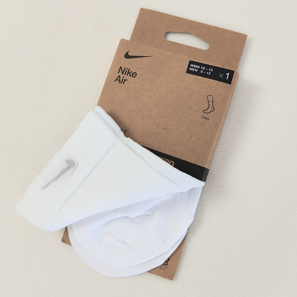 Nike Air Dri-Fit Sheer White Socks Women's 10-13 Large